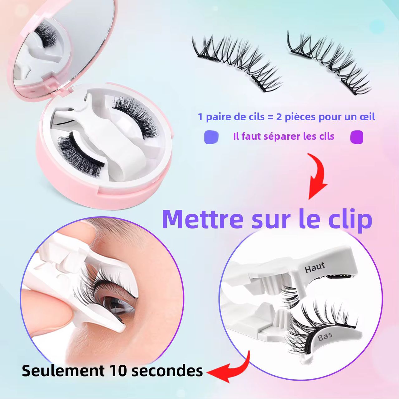 Cils magnétiques  – Le Regard de Queen en 10 Secondes