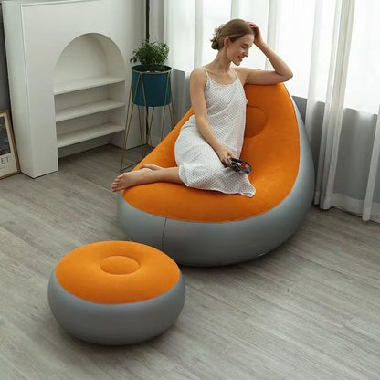 Fauteuil gonflable avec Repose-Pieds – Votre Nouveau Compagnon de Détente