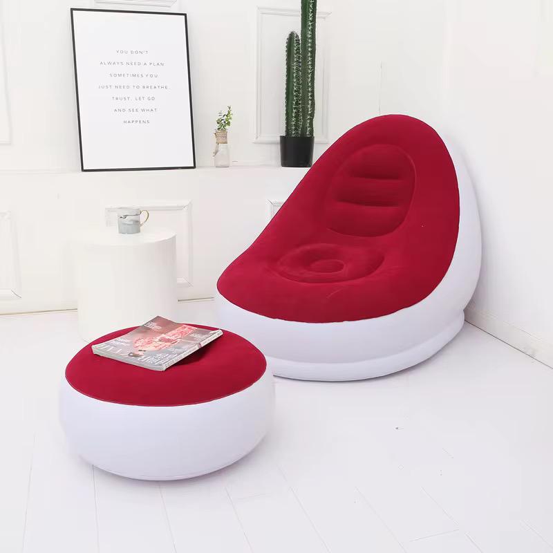 Fauteuil gonflable avec Repose-Pieds – Votre Nouveau Compagnon de Détente